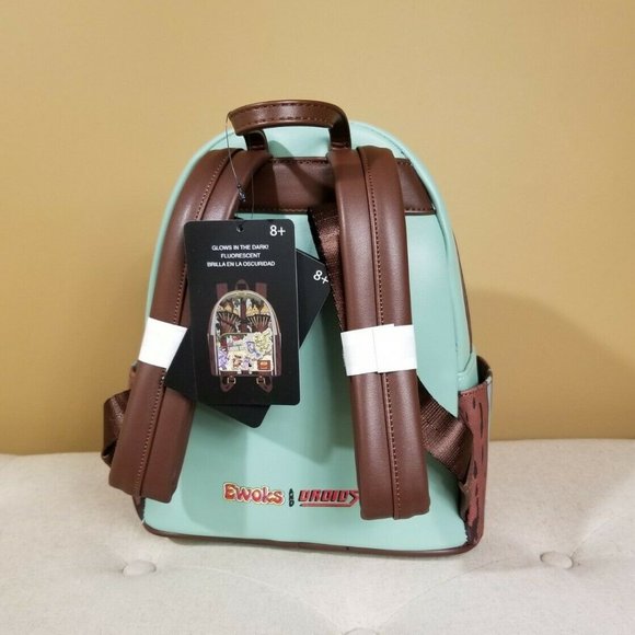 Loungefly Star Wars Ewoks and Droids Glow in the Dark Exclusive Backpack NEW main image 4